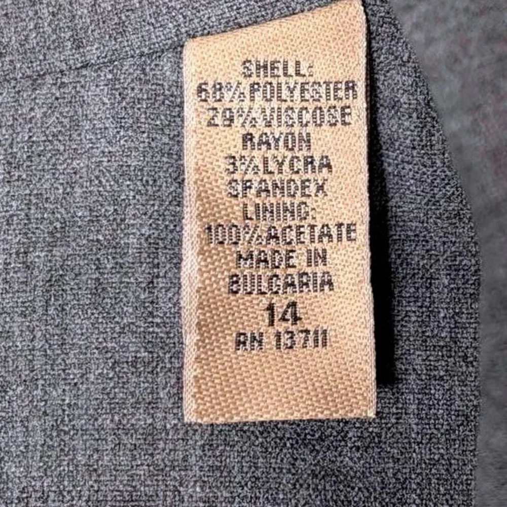i.e. ~ Women's Charcoal Grey ~‎ Single Button Blazer Jacket ~ Size 14